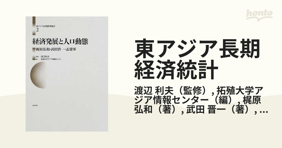 東アジア長期経済統計 ２ 経済発展と人口動態