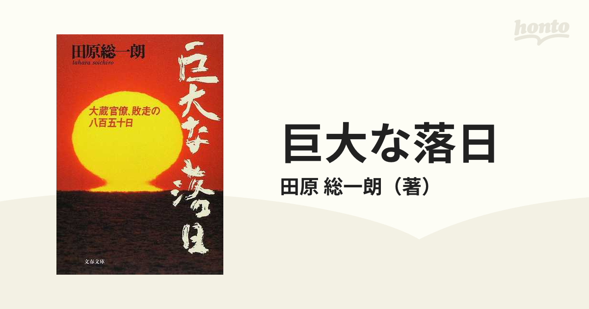 巨大な落日 大蔵官僚、敗走の八百五十日