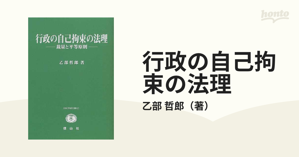 行政の自己拘束の法理 裁量と平等原則