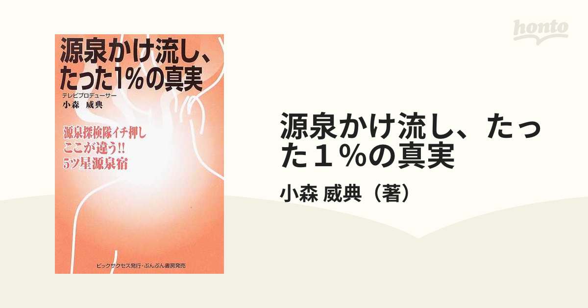 源泉かけ流し、たった１％の真実 源泉探検隊イチ押しここが違う！！５ツ星源泉宿