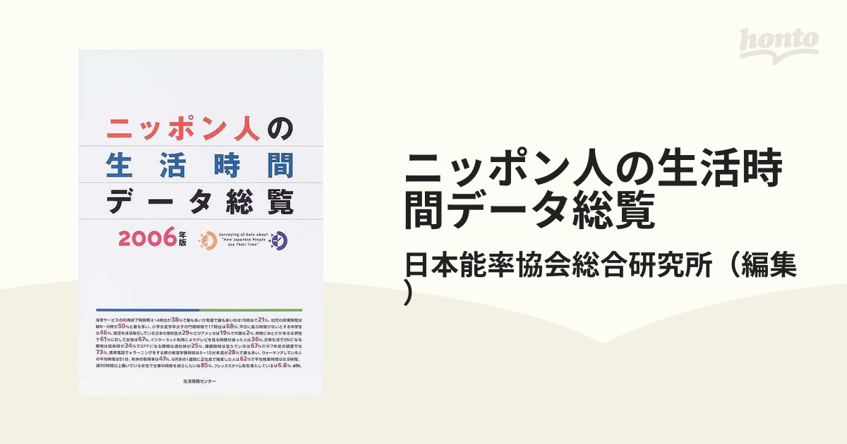 ニッポン人の生活時間データ総覧 2005-