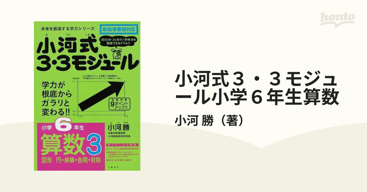 小河式３・３モジュール小学６年生算数 ３ 図形 円・体積・合同・対称