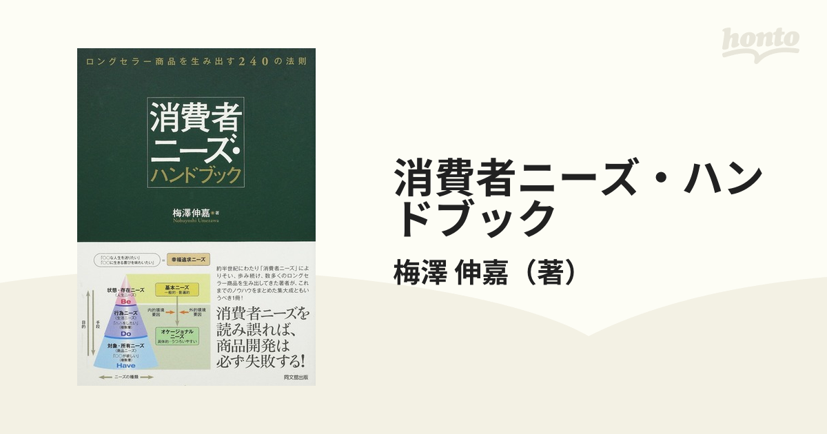 消費者ニーズ・ハンドブック ロングセラー商品を生み出す２４０の法則