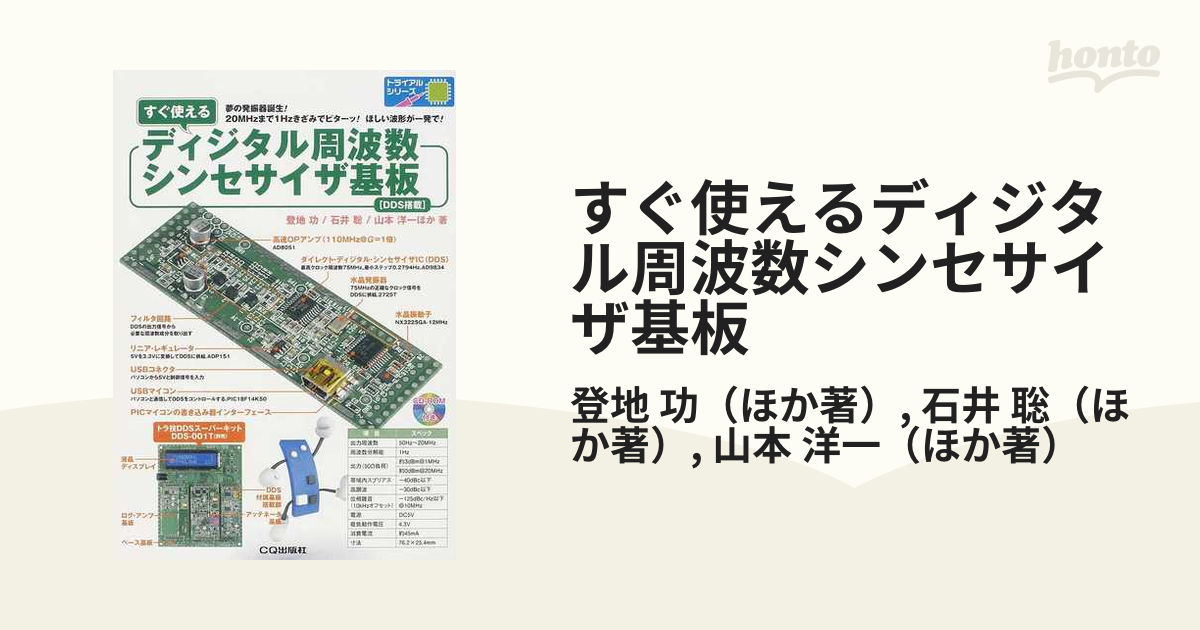 すぐ使えるディジタル周波数シンセサイザ基板 夢の発振器誕生！２０ＭＨｚまで１Ｈｚきざみでピターッ！ほしい波形が一発で！ ＤＤＳ搭載