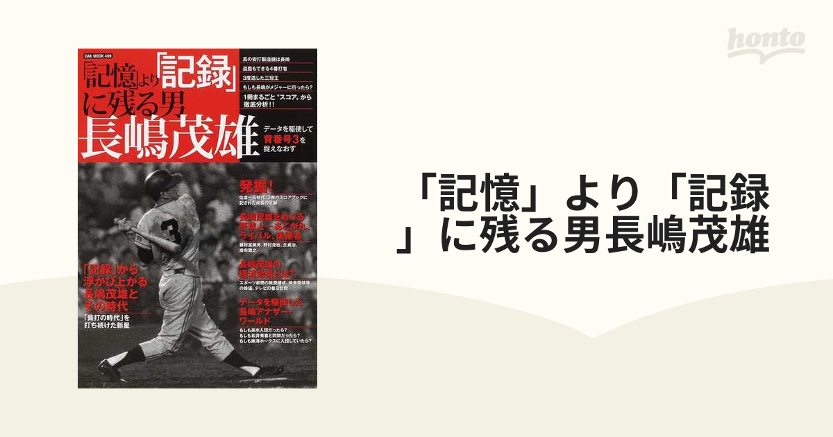 記憶」より「記録」に残る男長嶋茂雄 データを駆使して背番号３を捉え