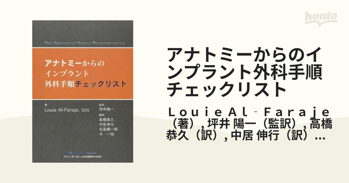 アナトミーからのインプラント外科手順チェックリスト