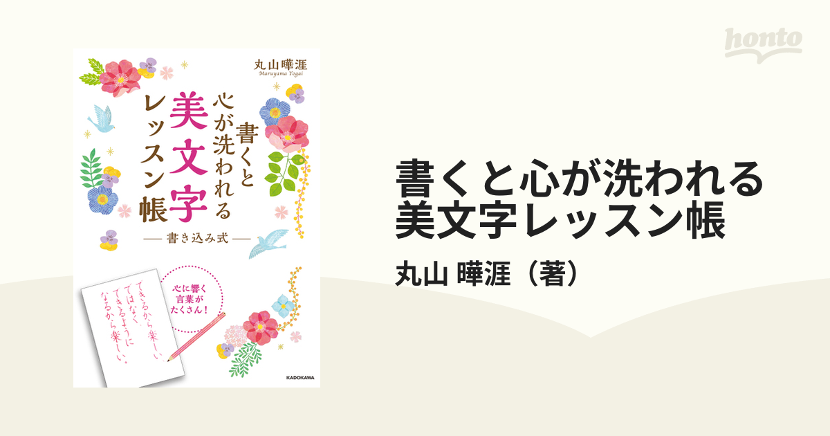 書くと心が洗われる美文字レッスン帳 書き込み式の通販/丸山 曄涯 紙の本：honto本の通販ストア