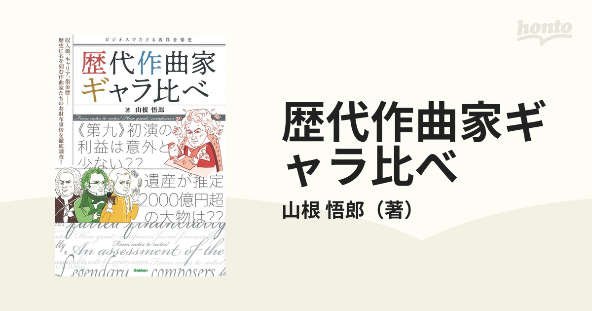 歴代作曲家ギャラ比べ ビジネスでたどる西洋音楽史 収入源、キャリア、借金歴−歴史に名を刻む作曲家たちのお財布事情を徹底調査！