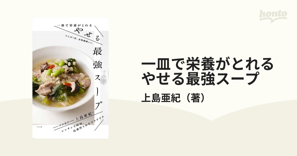 一皿で栄養がとれるやせる最強スープ たんぱく質、食物繊維ｅｔｃ． レンチンで時短、冷凍作りおきでラクラク