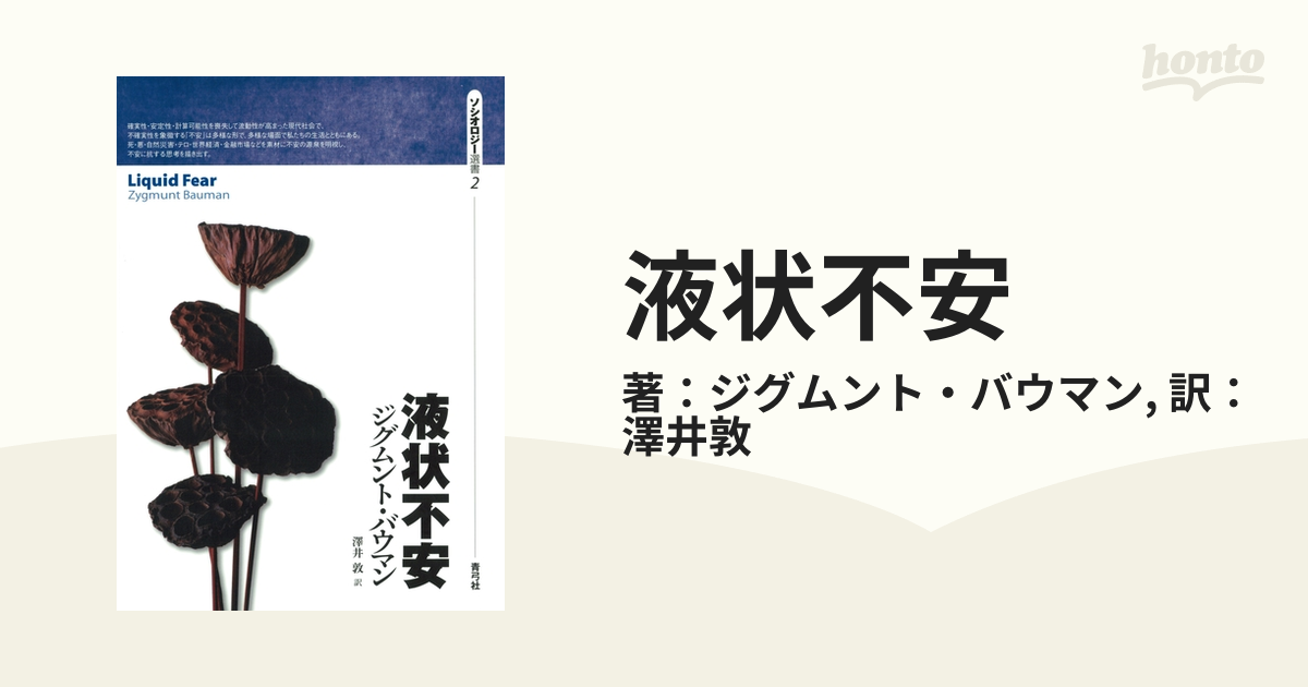 液状不安/青弓社/ジグムント・バウマン - 人文/社会