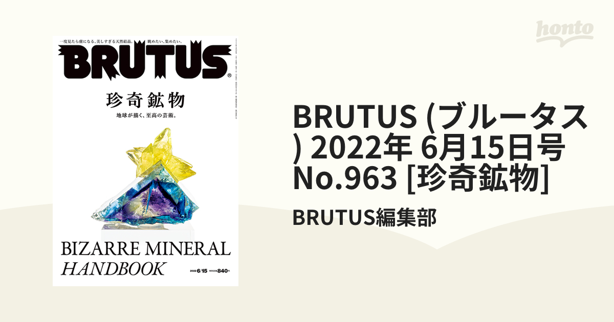 BRUTUS 珍奇鉱物 ブルータス 2022年6月15日号 - 住まい