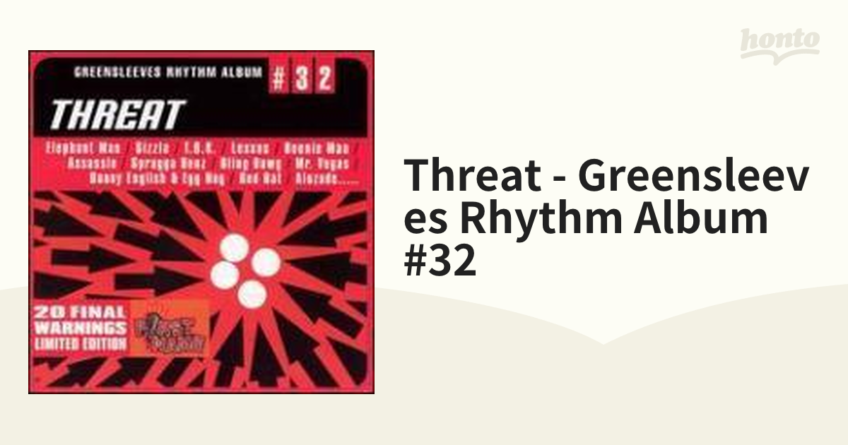 Threat - Greensleeves Rhythm Album #32【CD】 [732] - Music：honto ...