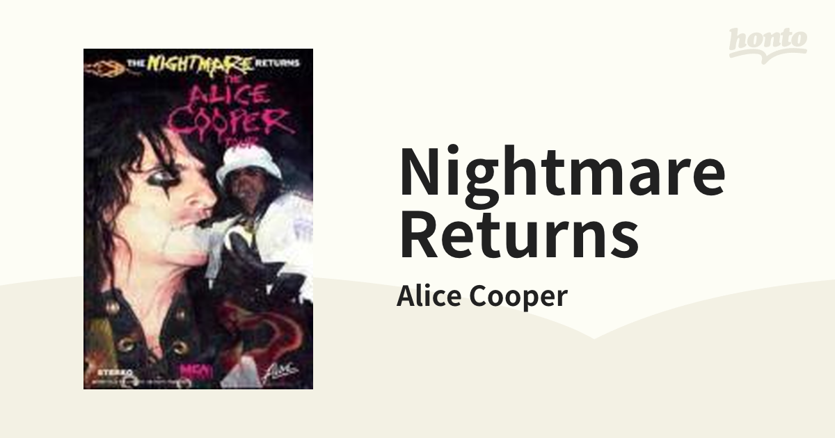 Nightmare Returns【DVD】/Alice Cooper [9857667] - Music：honto本の