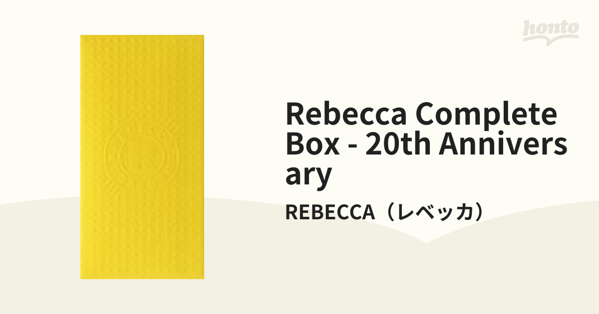 REBECCA COMPLETE BOX ～20th anniversary～【CD】 10枚組/REBECCA
