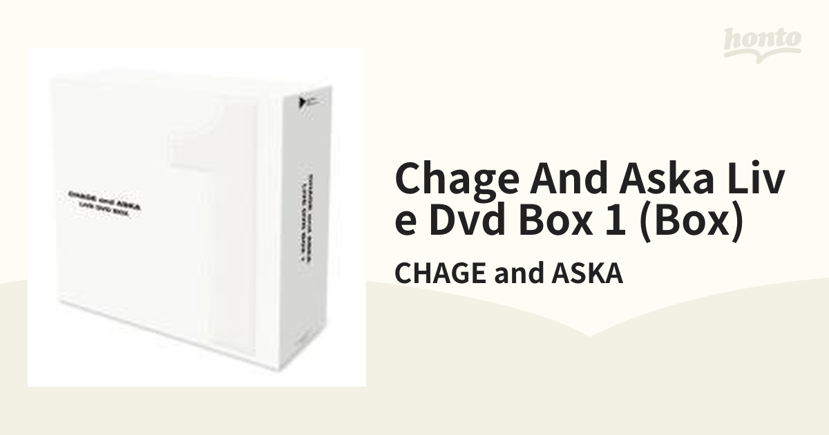 CHAGE and ASKA LIVE DVD BOX 1【DVD】 3枚組/CHAGE and ASKA