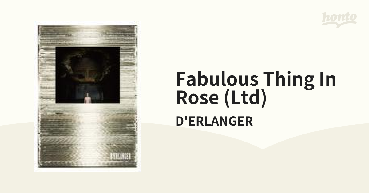 a Fabulous Thing in Rose【CD】/D'ERLANGER [CTCR14690] - Music