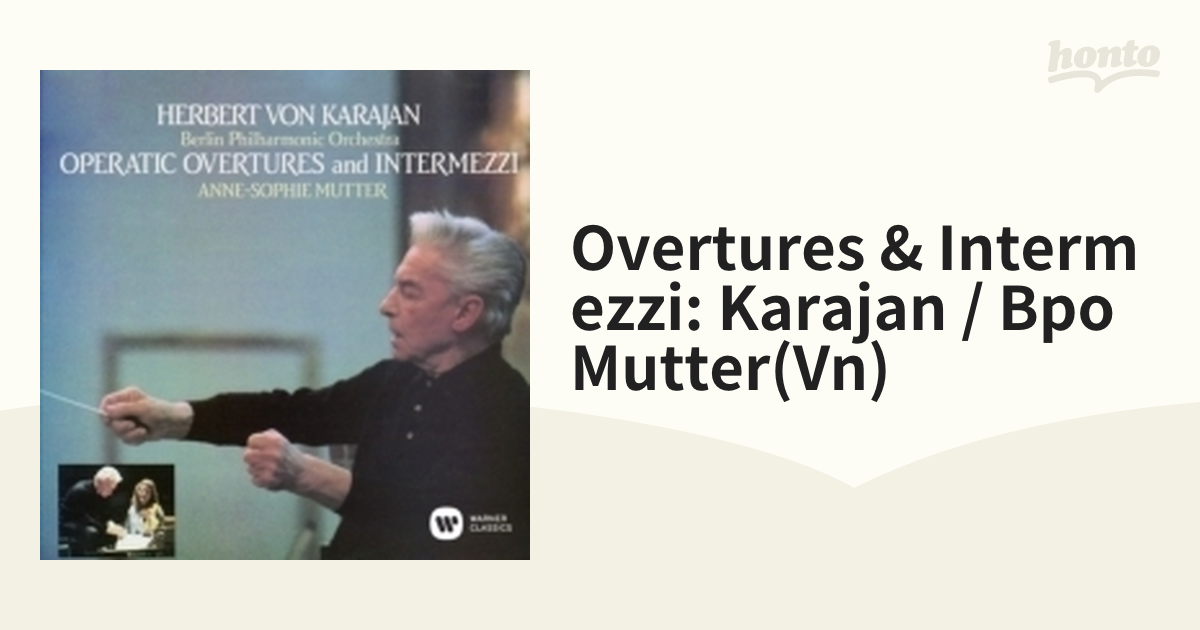 オペラ序曲、間奏曲集 カラヤン＆ベルリン・フィル、ムター【CD