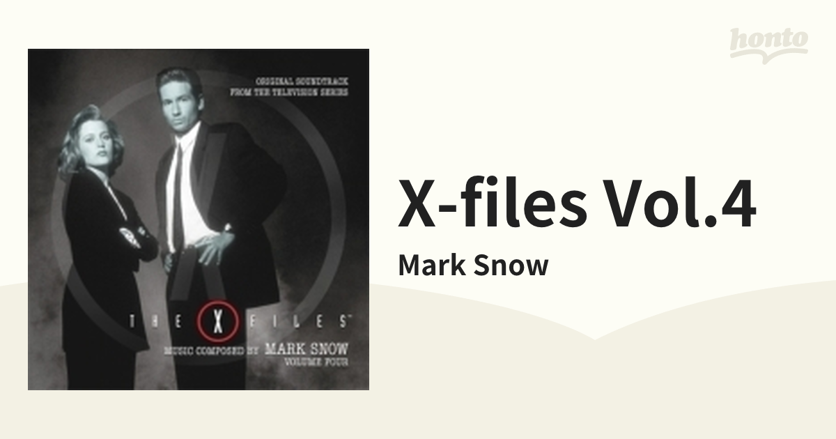 X-Files Vol.4【CD】 4枚組/Mark Snow [LLLCD1570] - Music：honto本の