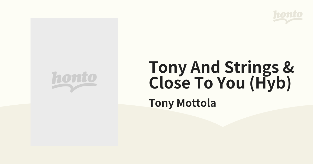 Tony And Strings u0026 Close To You (Hyb)