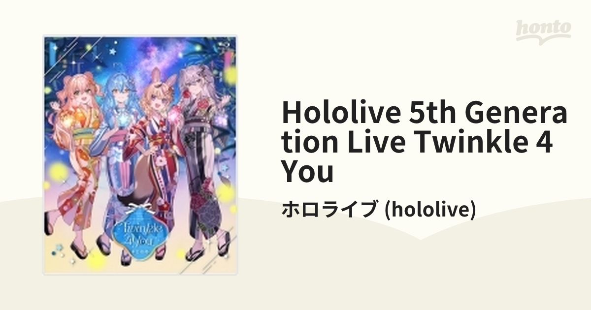 Music：honto本の通販ストア　“Twinkle　You”【ブルーレイ】/ホロライブ　Generation　5th　hololive　HOXB10014]　Live　(hololive)