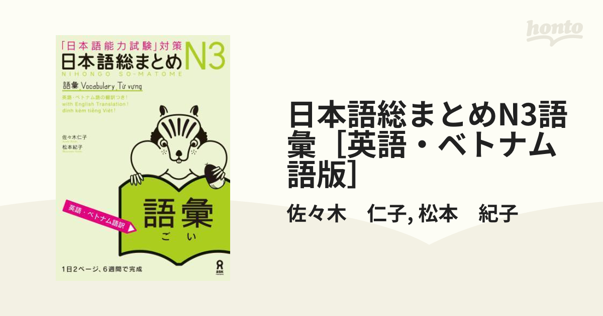 セール！ 日本語総まとめN3語彙英語・ベトナム語訳 N3 本